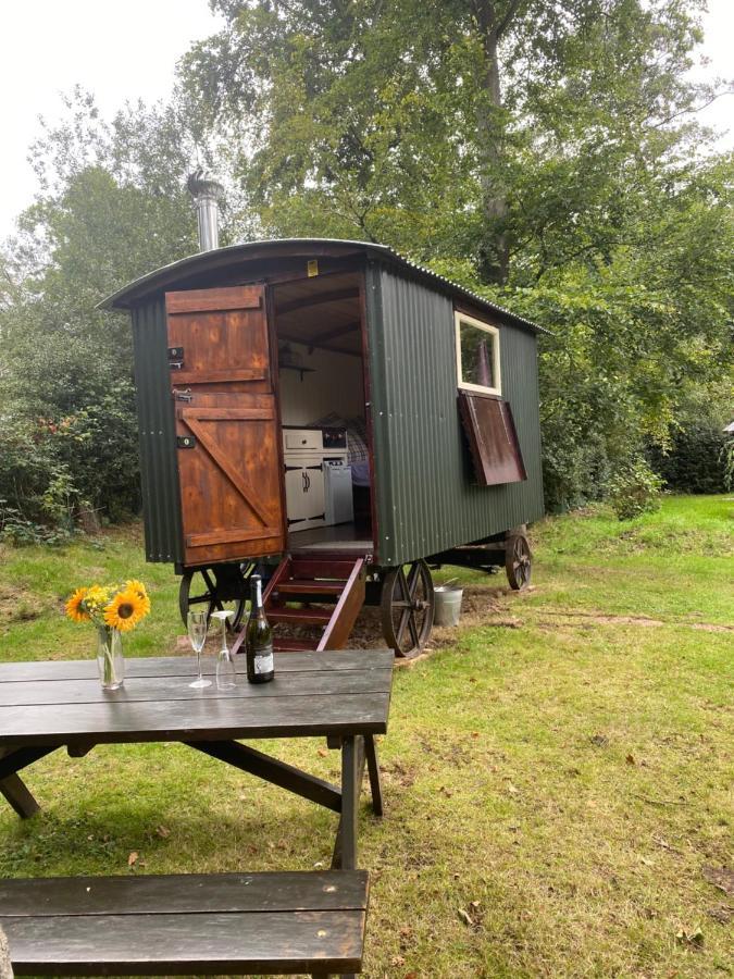The Shepherd'S Hut - Wild Escapes Wrenbury Off Grid Glamping - Ages 12 And Over Baddiley Esterno foto